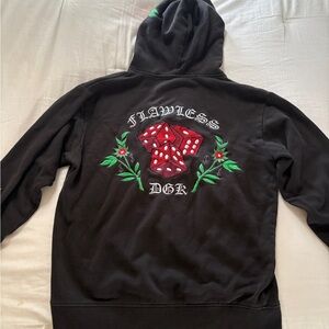 DGK Black Flawless Hoodie with Embroidered Design